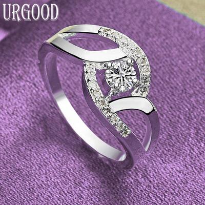 925 Sterling Zilver AAA Zirkoon Ring Cadeau Charme Sieraden