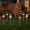 6-Pack Moving Christmas Lights Courtyard Tree Snowman Reindeer Solar Christmas Lights for Garden Decorations Lawn Pathway Patio