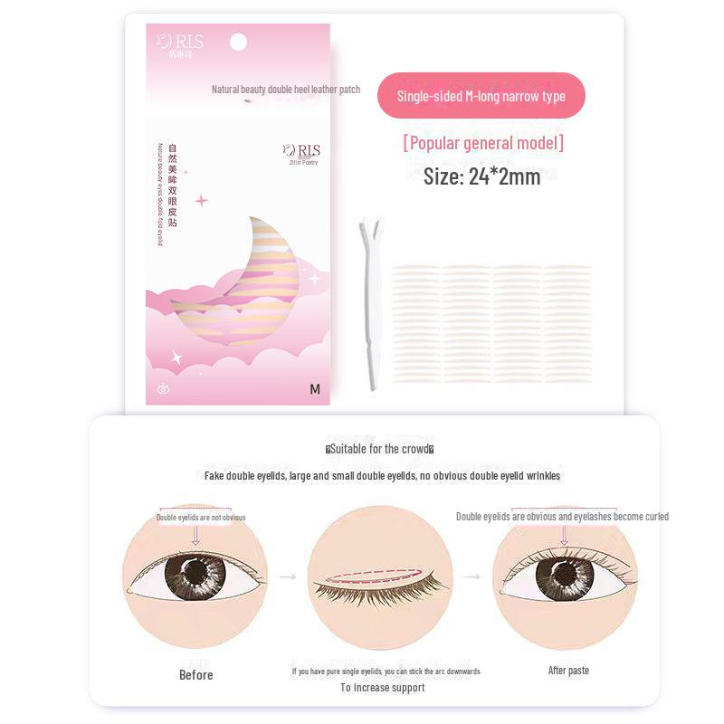 

Невидимые наклейки для двойного века Rulinshi: Прозрачное, водонепроницаемое, устойчивое к поту, бесследное кружево для естественного улучшения внешнего вида глаз. 120 stickers + adjustment stick (3 pack)