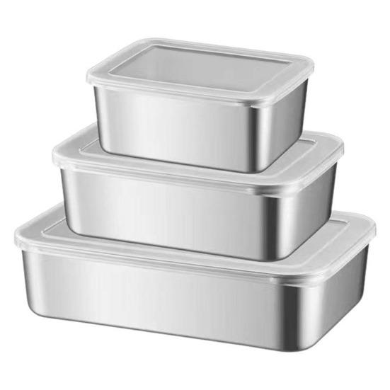 3Pcs Bacon Cheese Container Airtight Deli Meat Storage Box with Lids Fridge Safe Sealed Fruit Lunch Storage Box