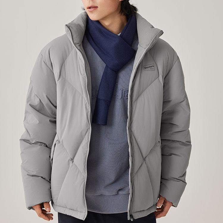 Skechers Down Jacket Unisex Rainy Day Gray L425U017-04H0