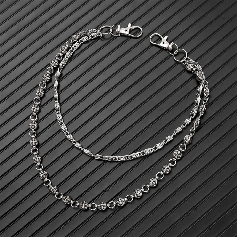 Streetwear Punk Avangardist Lanț de Jeans Hip Hop Unisex Strat Dublu Accesoriu Talie Bijuterii de Corp Handmade pentru Femei Bărbați