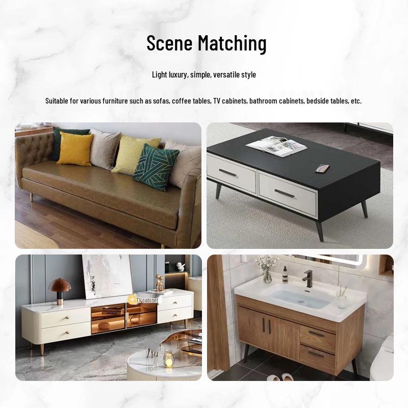 Schmiedeeiserne Sofa-/Fernsehschrankbeine - Konische Möbelfüße für Tische und Stühle