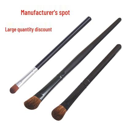 Angled Pony Hair Eyeshadow & Contouring Brush - Versatile Highlighter & Nose Shadow Tool