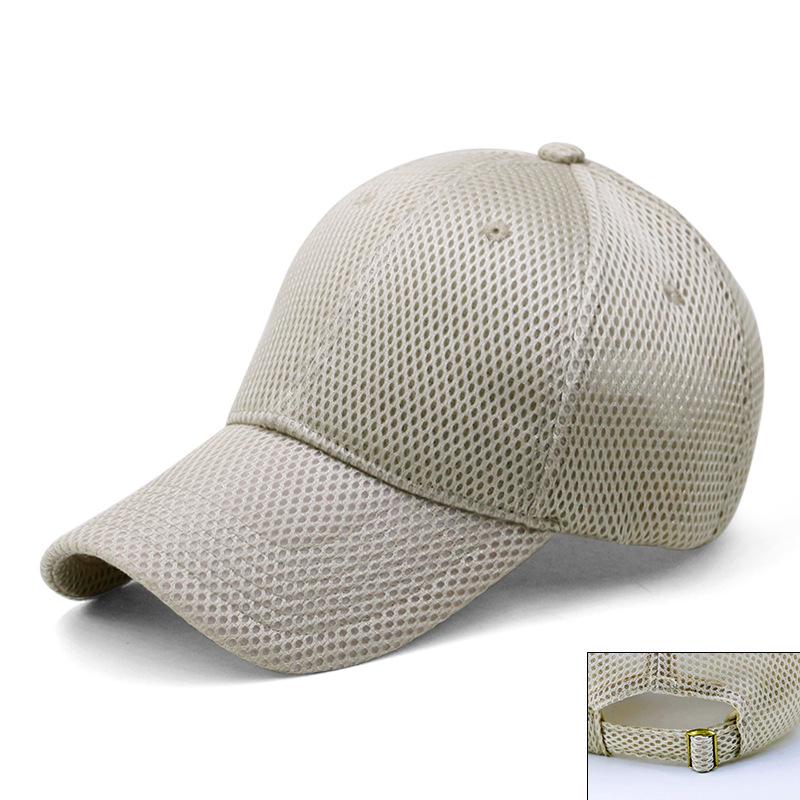 Cappello da Sole Traspirante in Rete da Uomo - Cappellino da Baseball High-Top per l'Estate con Visiera a Becco d'Anatra e Vestibilità Ampia per la Testa