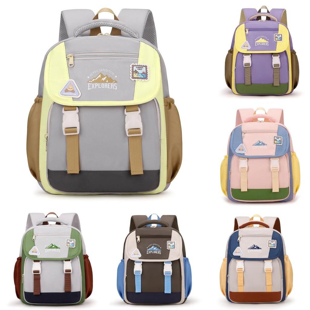 Mountain Explorers Letter Print Backpack Large Capacity Schoolbag Gift Fashion