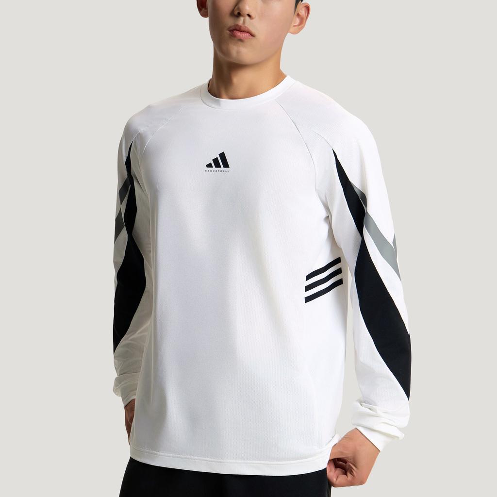 adidas Basketball Round Neck Pullover Sports Long Sleeve Quick Dry T-Shirt Men Tops IA8934