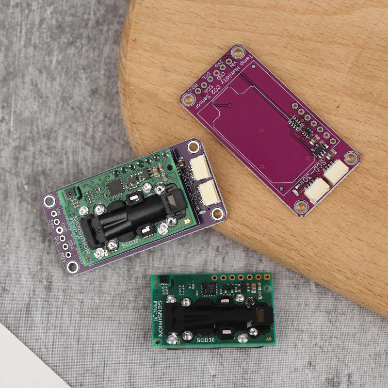 1 Stück SCD30 Luftqualitäts-Gassensor-Modul für QWIIC CO2-Platine RH/T-Messungen I2C Modbus PWM für Umweltüberwachung