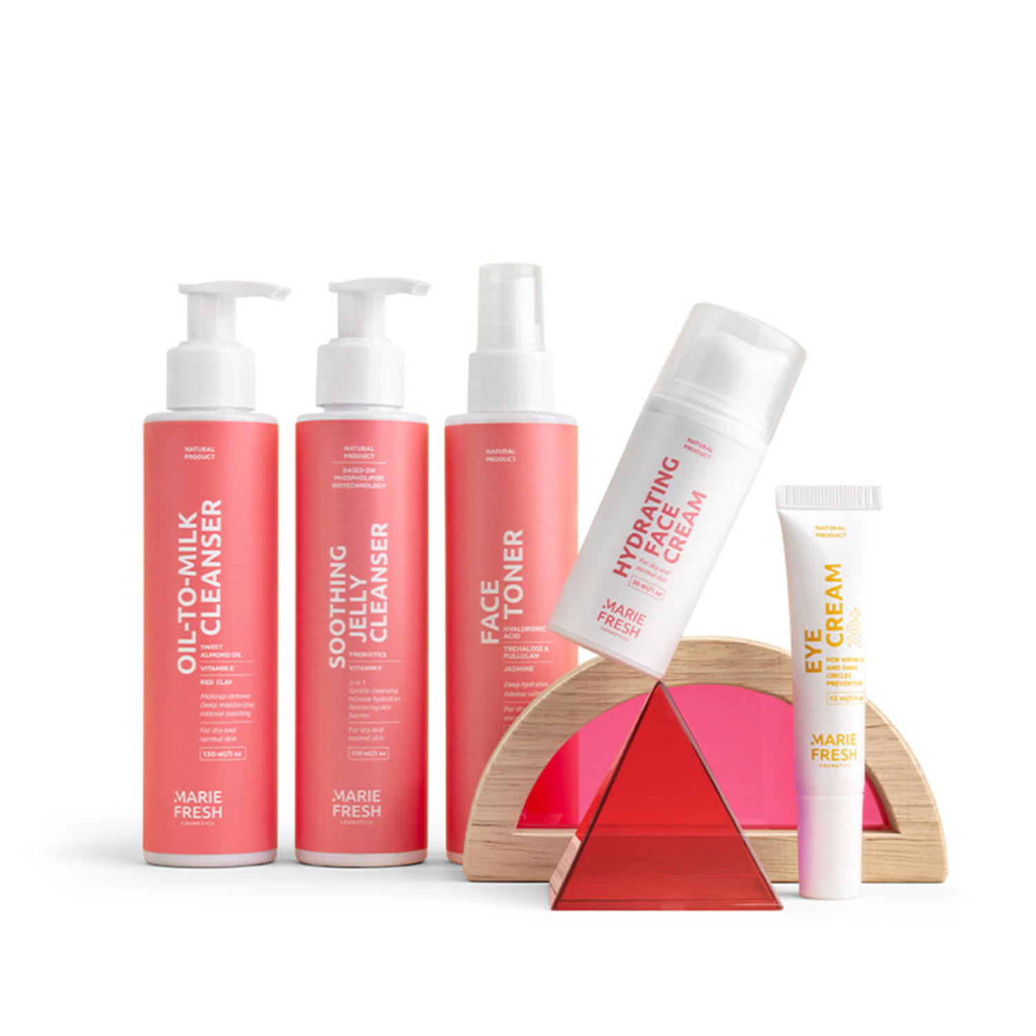 

Комплектний догляд за молодою сухою та нормальною шкірою Marie Fresh