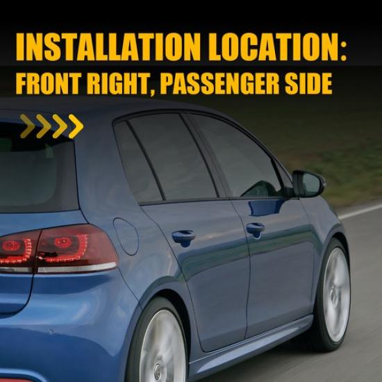 Heated Mirror Glass Clear Fits Volkswagen Golf 2010 2011-13 2014 Front Right EV