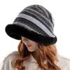 Fashionable Multi-Layered Fur Hat with Ear Protection and Warm Fur Ball for Winter