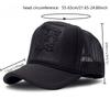 Big Size High Top Mesh Trucker Caps Men Big Head Man Baseball Cap Plus Large Size Hip Hop Punk Rock Snapback Hat 55-60cm 60-63cm