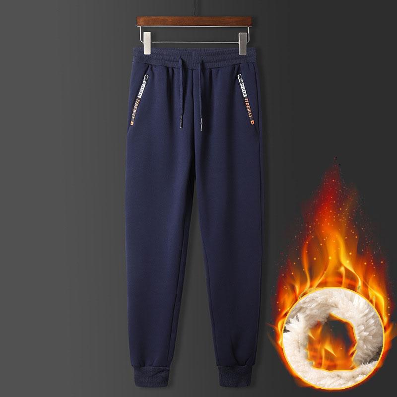 Men Thick Warm Fleece Sweatpants Men Joggers Sportswear Casual Track Pants Plus Size 6XL 7XL 8XL