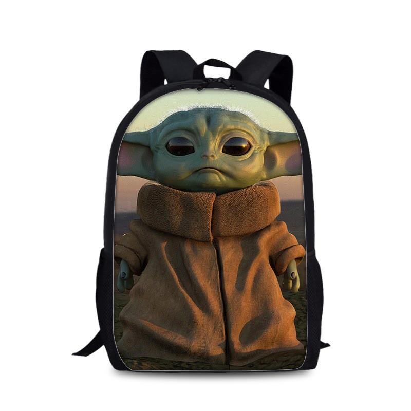 Mandalorian Grogu Batoh pro děti s dvojitým popruhem z odolného nylonového materiálu