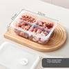 Caja Sellada de Plástico para Conservar Frescura en el Refrigerador con Tapa, 4/5 Compartimentos, Caja de Almacenamiento de Alimentos para Congelador, Contenedor de Alimentos Reutilizable para Cocina