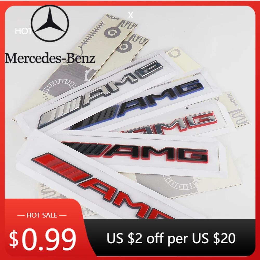 Naklejka Samochodowa 1 szt. 3D ABS Odznaka Bagażnika Samochodowego Naklejka Litery Naklejka Dla Mercedes Benz AMG A B C E G CLA C63 C63S E53 GT SLK Auto A