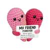 Best Friend - Knitted By Hand With Yarn Hugging Heart Shape, Spreading Positive Energy