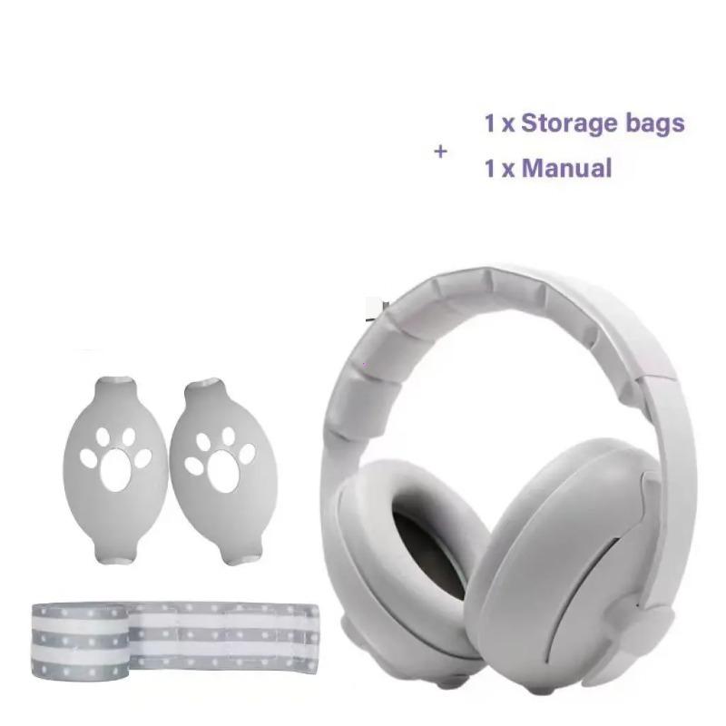 2-in-1 Baby Ear Protection Noise Cancelling Headphones Convertible Design Noise Reduction Earmuffs for Infant Improves Sleep