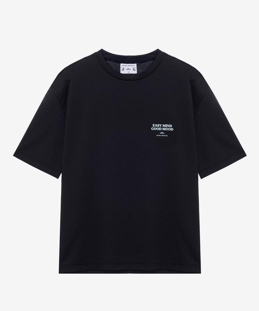 MINDBRIDGE [Collins] Supima_Back-Point Semi-Oversized T-Shirt - 3 Colors