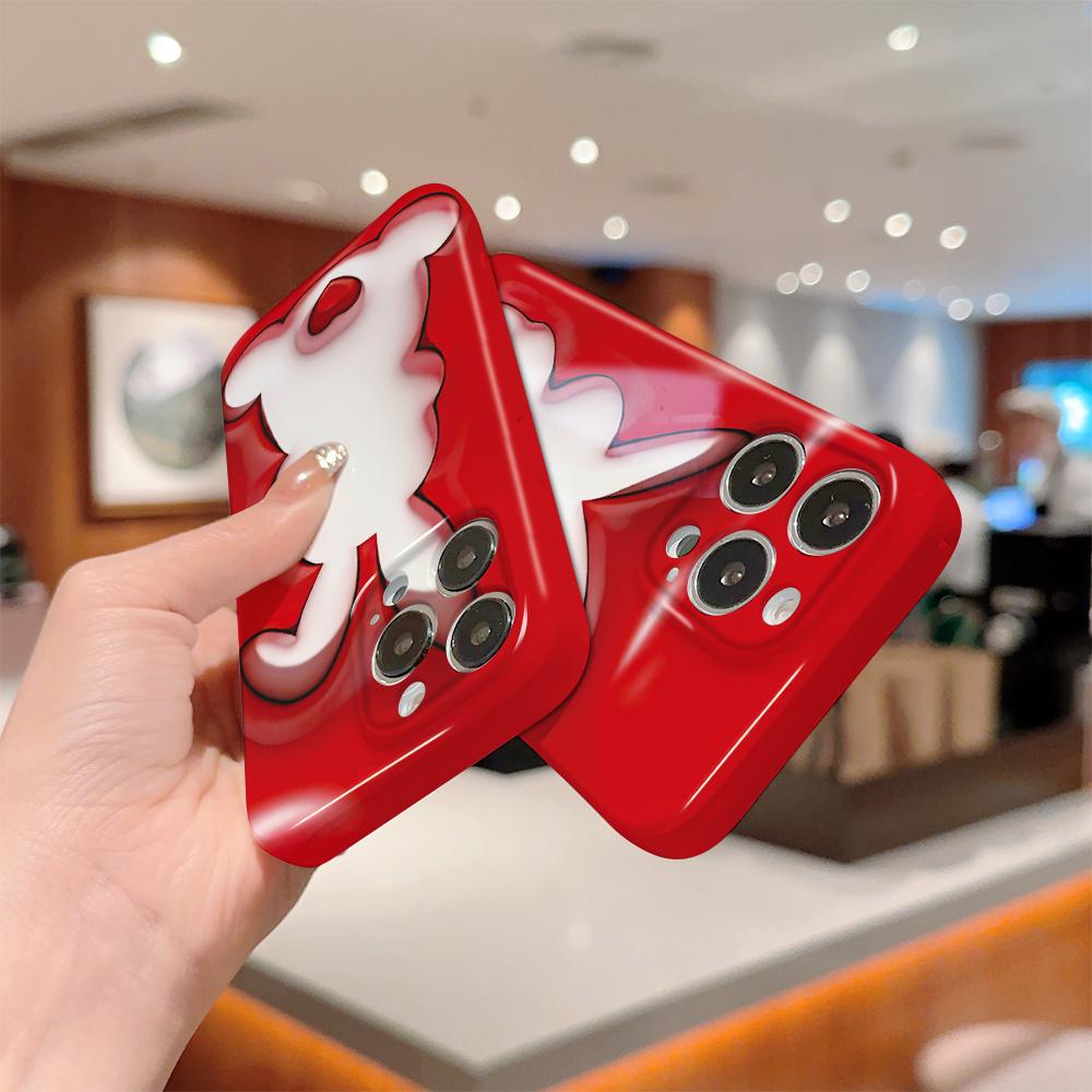 Etui na telefon z filmem all-inclusive, kreskówkowy modny design, twarda skorupa, pełne pokrycie, etui z ochroną aparatu dla OPPO A60 A96 Reno12 Realme C53 C75