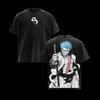 Hot Anime BLEACH Baraggan Louisenbairn Graphic Tee Men Short Sleeve Clothing Washed Cotton Tshirt Casual T-shirt Vintage T Shirt