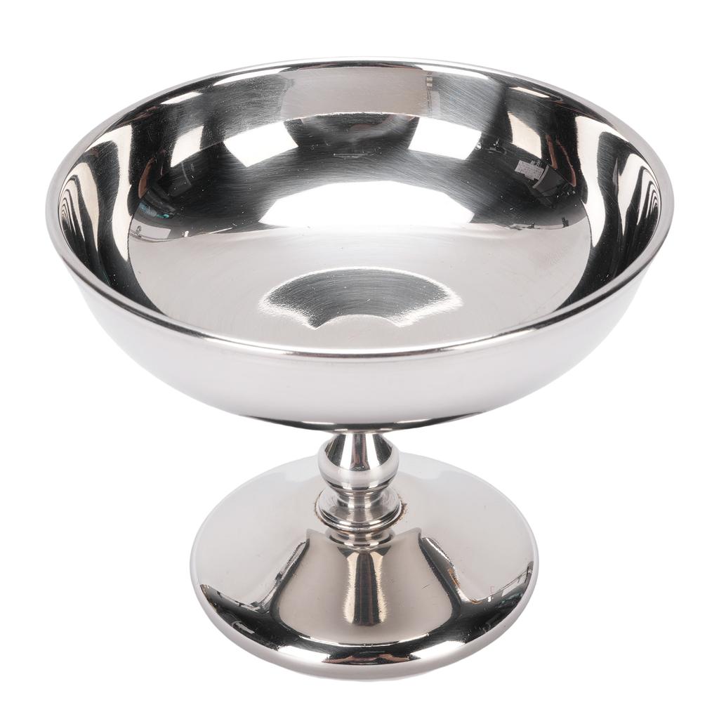 Ice Cream Cup Stainless Steel Serving Dessert Bowl Round Footed Snack Candy Cup for Salad Fruit