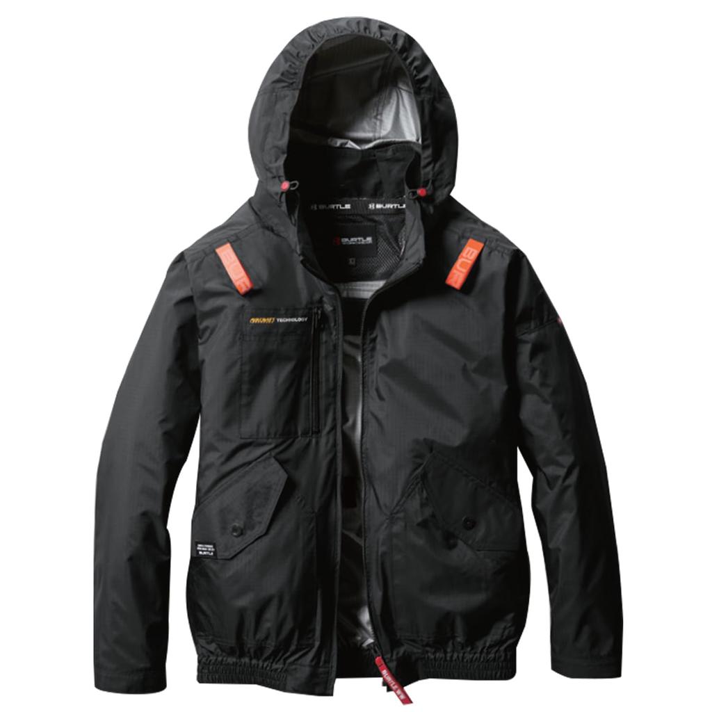 BURTLE Aircraft Long Sleeve Blouson AC2071 AIRCRAFT XL 35 Black (without fan)