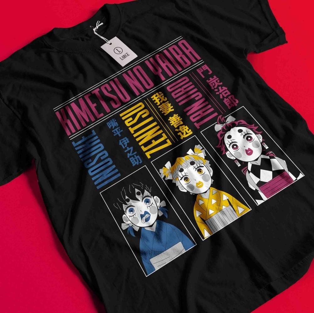 

Demon Slayer Shirt Nezuko T-Shirt Tanjiro Tshirt Muzan Doma Tee Inosuke Zenitsu BB907 4XL