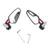 1 Pair Motorcycle Rear View Mirror 360 degrees  Rotatable   Glass Clear     Handlebar Side Mirror