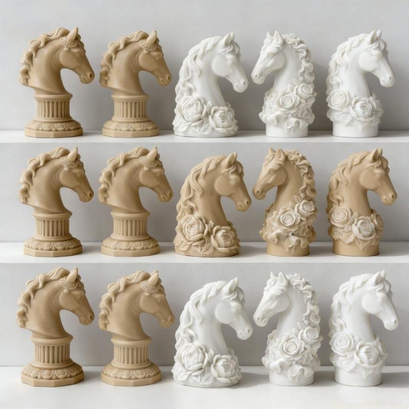QX2E Silicone Horse Mold Beginner Friendly Crafting Essential Tool