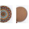 Mandala Flower Cup Coaster Round Ceramic Placemats Non-slip Tablemat Insulated Coasters Kitchen Decoration Tableware Home Decor