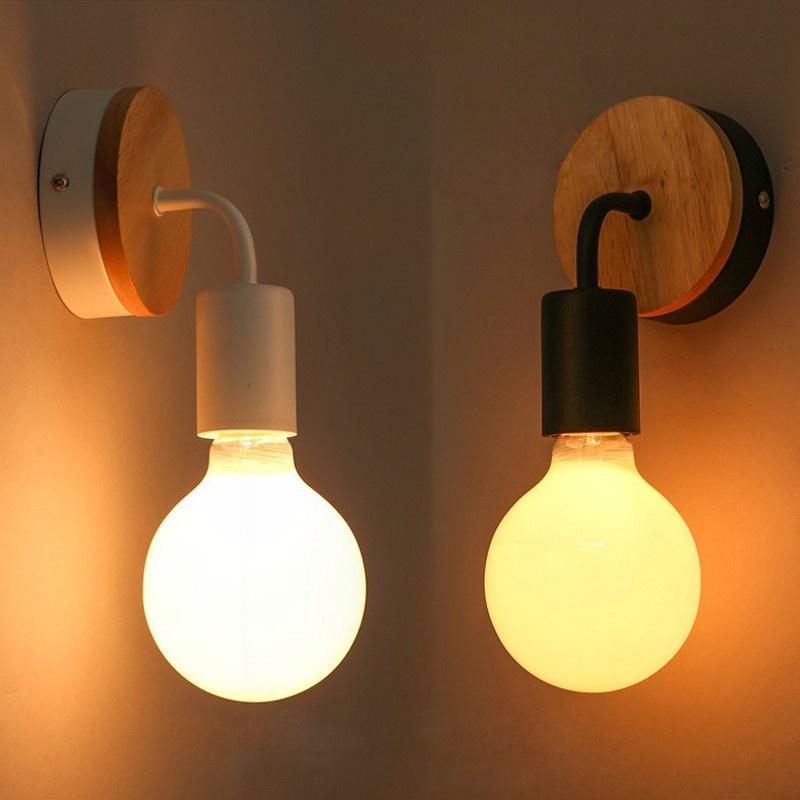 Modern Wall Lamps Sconces Living Room Wooden Bedroom Item Type: Desk Lamps Style: Modern Certification: PSE,CCC