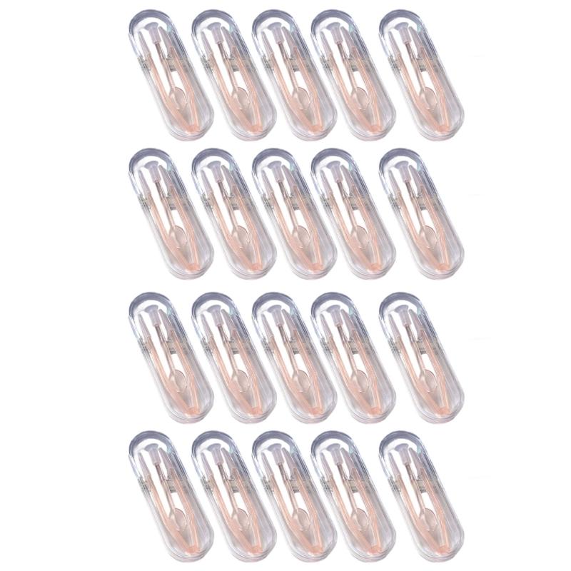 Pack of 20 Plastic Contact Lenses Applicator Tweezers and Suction Cup Stick Set for Easy Wearing and Removal Easy To Use