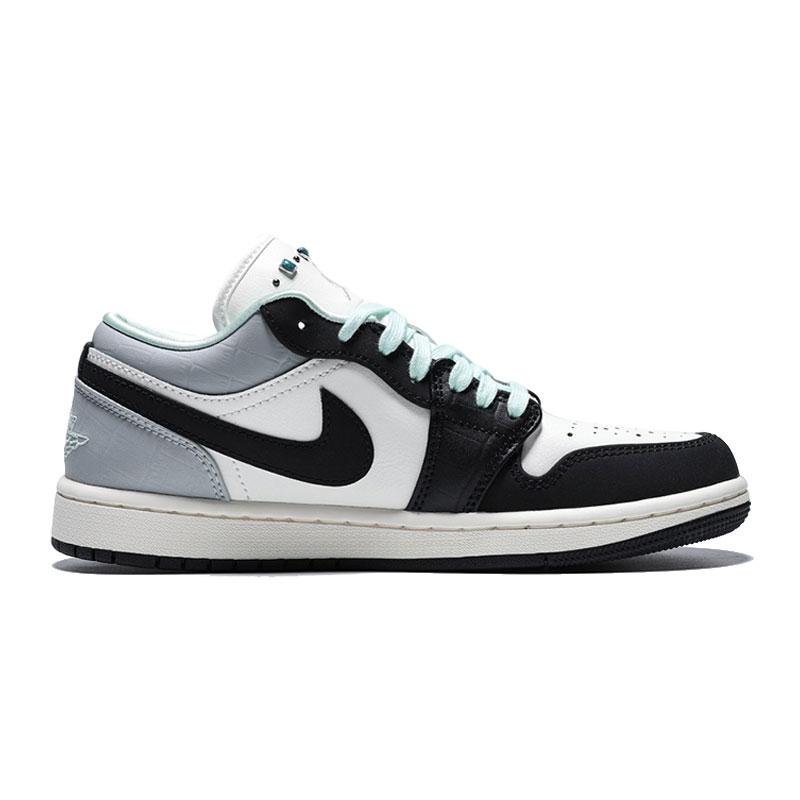 Air Jordan 1 Bequeme Weiche Low-Top Retro Basketballschuhe Damen Sneaker Segel-Weiß IX5001101