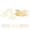 10Pcs Business Card Holder Mini Cute Metal Desktop Message Display Stand for Table Number Photo Memo