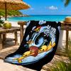 Wobbly Life Adventure Awaits Beach Towel, Quick-drying, Easy to Care for, Suitable for Both Fitness and Beach Vacations,Sports Essential