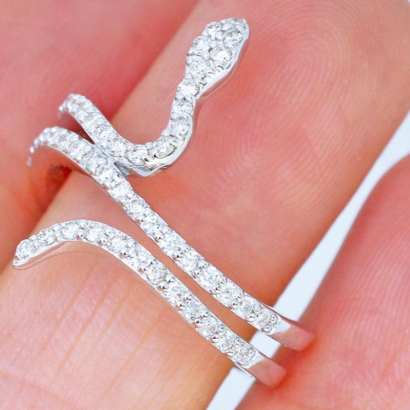 Классическое кольцо Lindon для женщин с цирконом круглой формы — фото 3