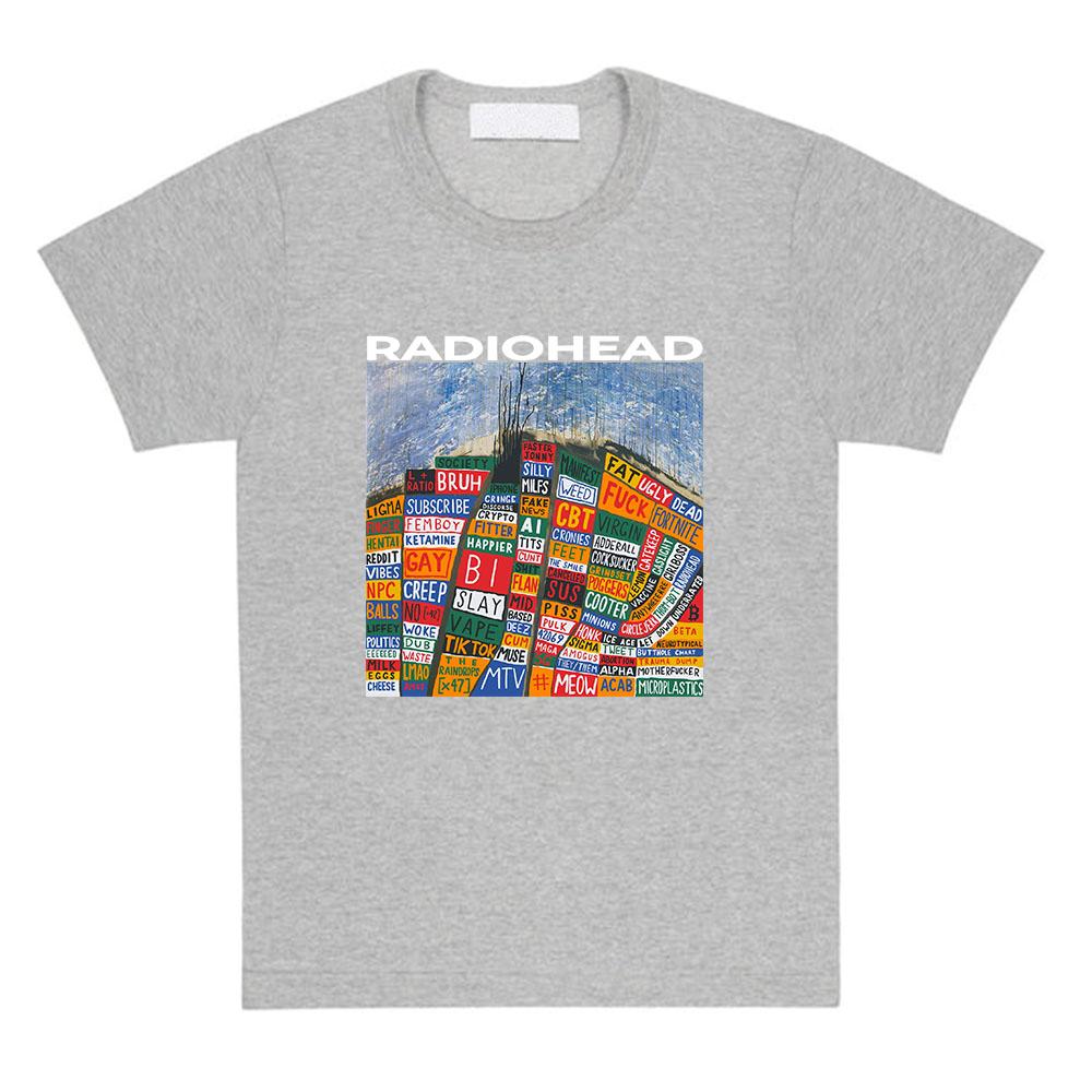 Hail To The Thief Radiohead Tshirts Cotton Short Sleeve Fashion T-shirt Loose Casual Unisex Streetwear Women Men Clothing
