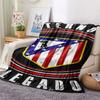 1PC Club Atlético de Madrid Patterned Flannel Blanket Suitable For All Seasons for Home Decor Warmth and Comfort Gifts Holiday Present