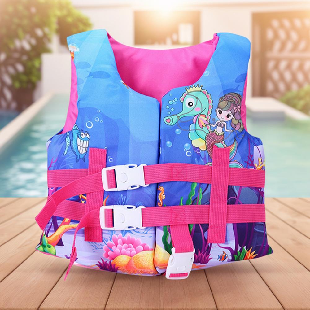Buoyancy Aid Vest with Safe Lock Zipper Kids Life Jacket Float Jacket Toddler Swimsuit Assist for Water Sports Swimming Training