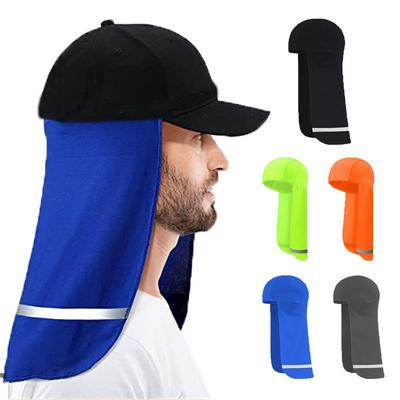 Wide Brim Neck Sun Shield Reflective Stripe Sun Protection Hat Fisherman Cap  Construction Workers