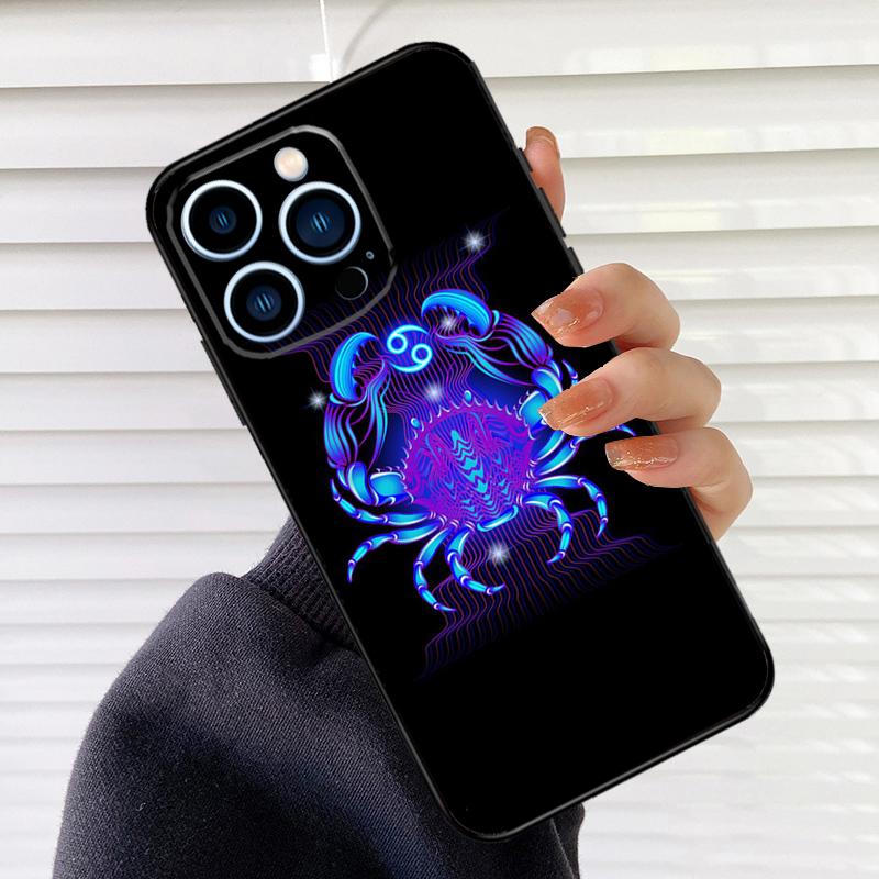 Zodiac Signs Phone Case For iPhone 16 14 13 12 11 15 17 Pro Max mini 15 16 Plus 16e 17 Air Cover Fundas