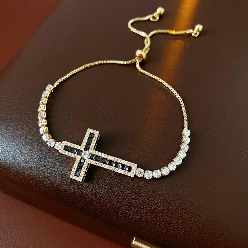 Elegante Geometrische Zirkonia Armband voor Damesmode - Veelzijdig, Trendy Bangle Sieraden