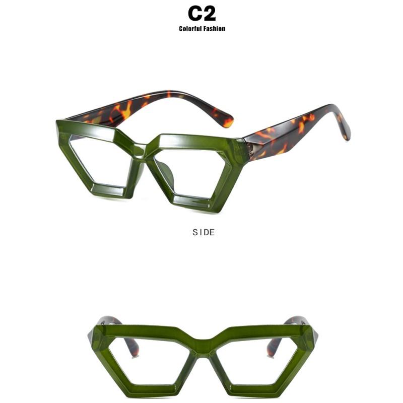 Women's Glasses, Thick-framed Polygonal Glasses, Fashion Glasses