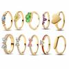 18K Gold Plated Original 925 Sterling Silver Ring Bow Heart Lotus Rings for Women Valentine's Birthday Gift DIY Jewelry 2025 New