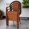 Extra-Thick Rattan Chair for Outdoor or Indoor Terrace Leisure