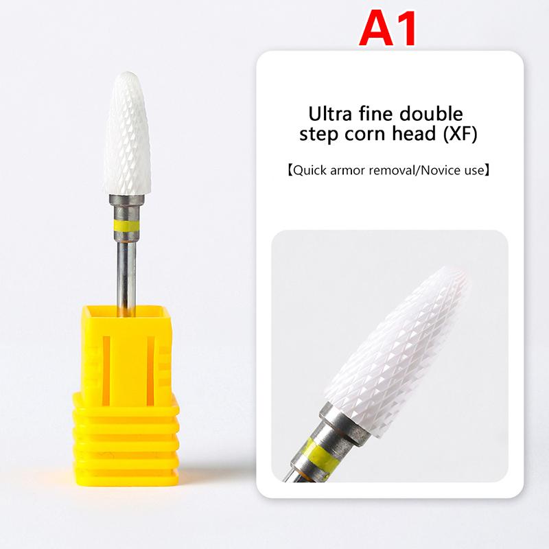 Ceramic Milling Cutter Nail Drill Bit Electric Manicure Pedicure Mill Bits Machine Files Nail Art Tools Equipment