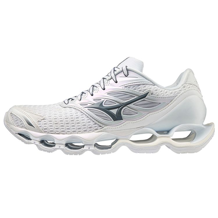 Mizuno Prophecy 11 Trend Fabric Leather Durable Breathable Rebound Low Top Training Running Shoes Unisex Sneaker White Gray J1GC224952
