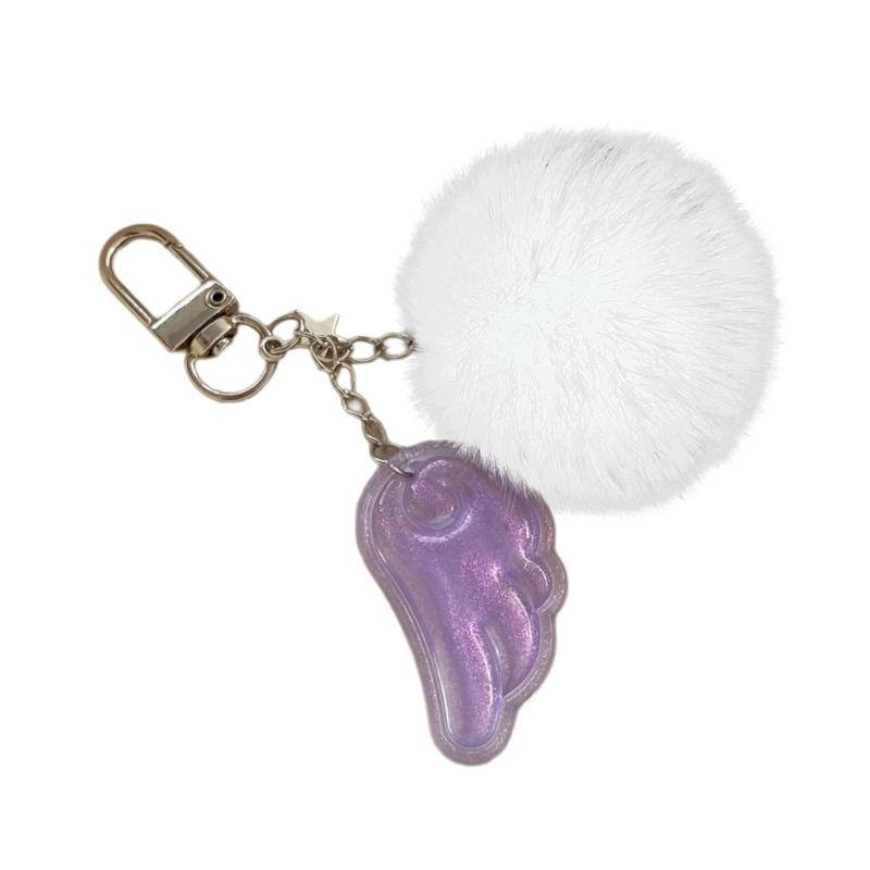 Cute Angel Star Keychain Key Accessory Practical Key Holder Cartoon Key Jewelry Alloy Texture Suitable for Woman Girls