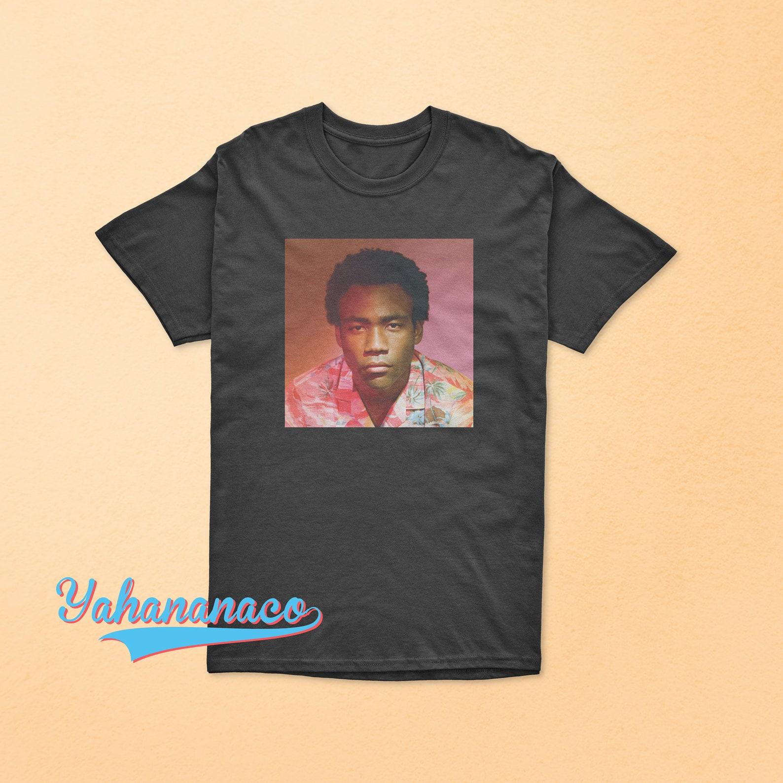 Childish Gambino T-Shirt Donald Glover Gambino T-shirt Album Cover Because the Internet shirt Unisex Black White Sport Grey Gildan Shirt M